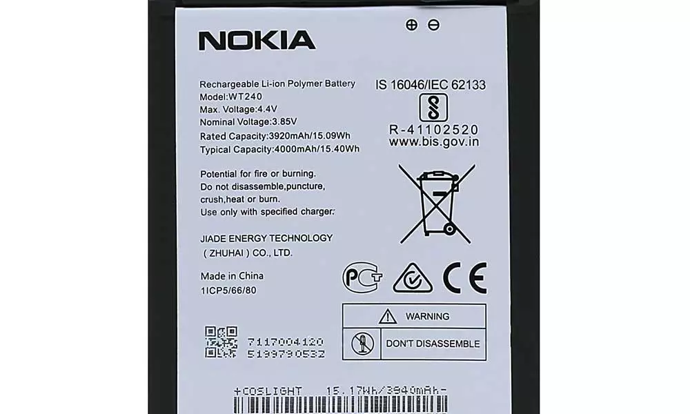 BATTERY NOKIA 3.2 WT240 BATTERY NOKIA 3.2 WT240